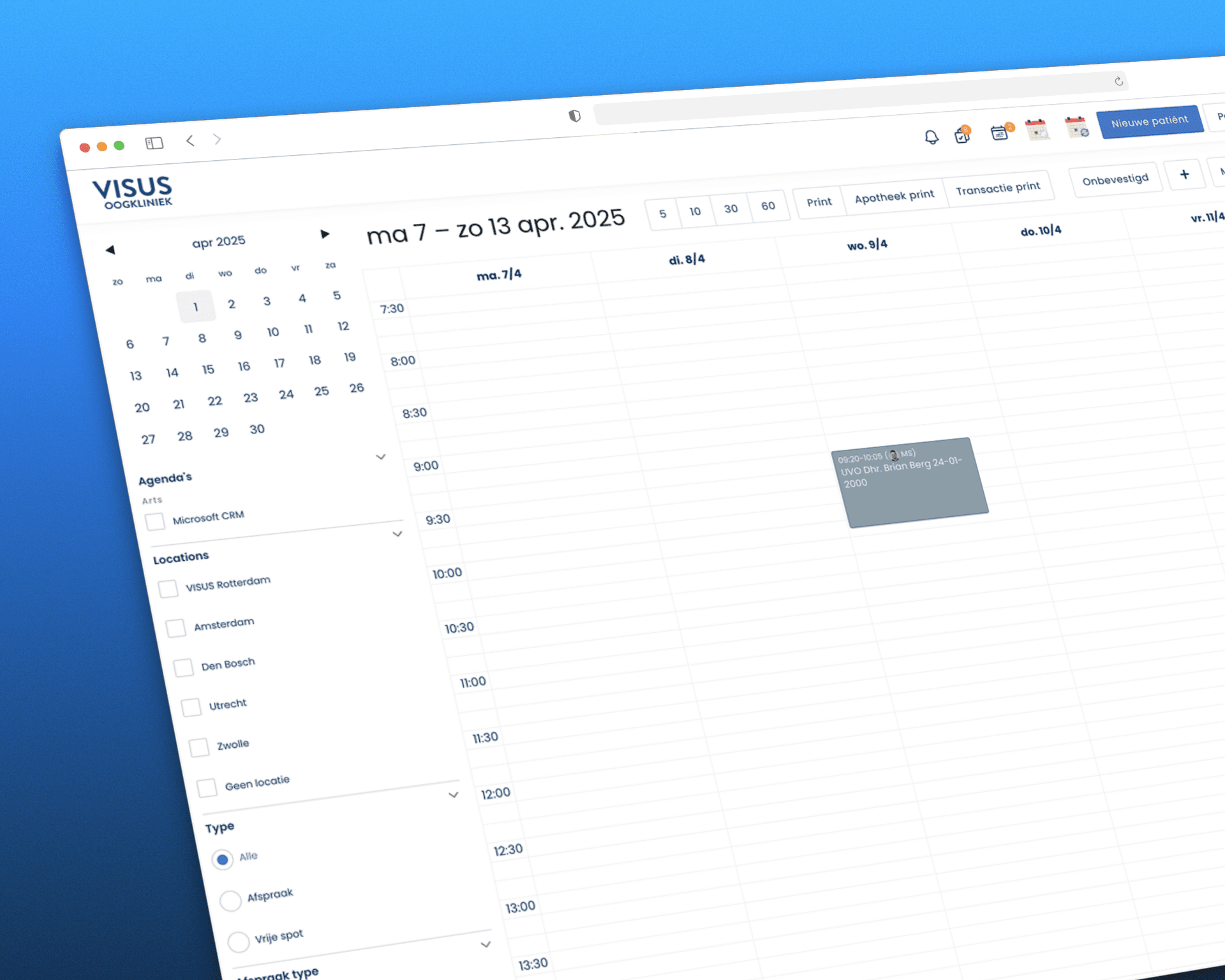 Preview image of Intern planningssysteem